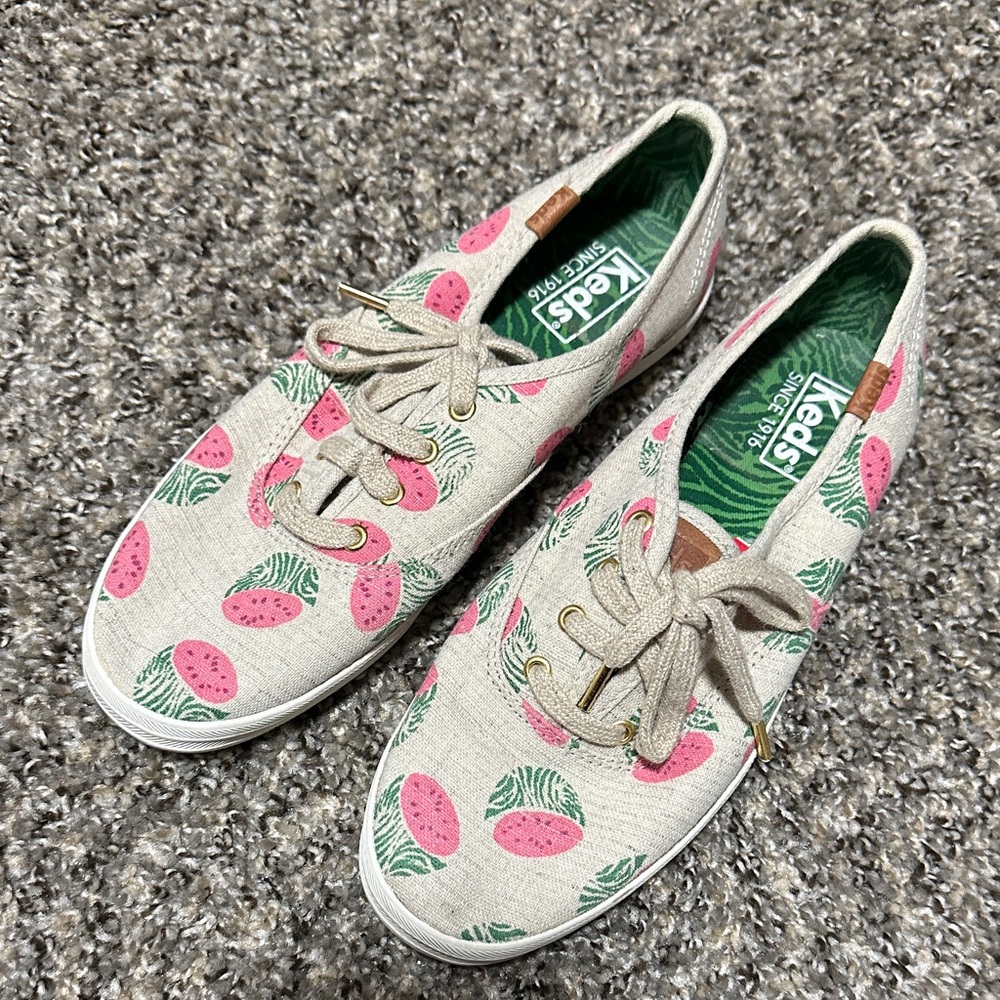Keds Women's Sneakers - Pink and Green Watermelon Design